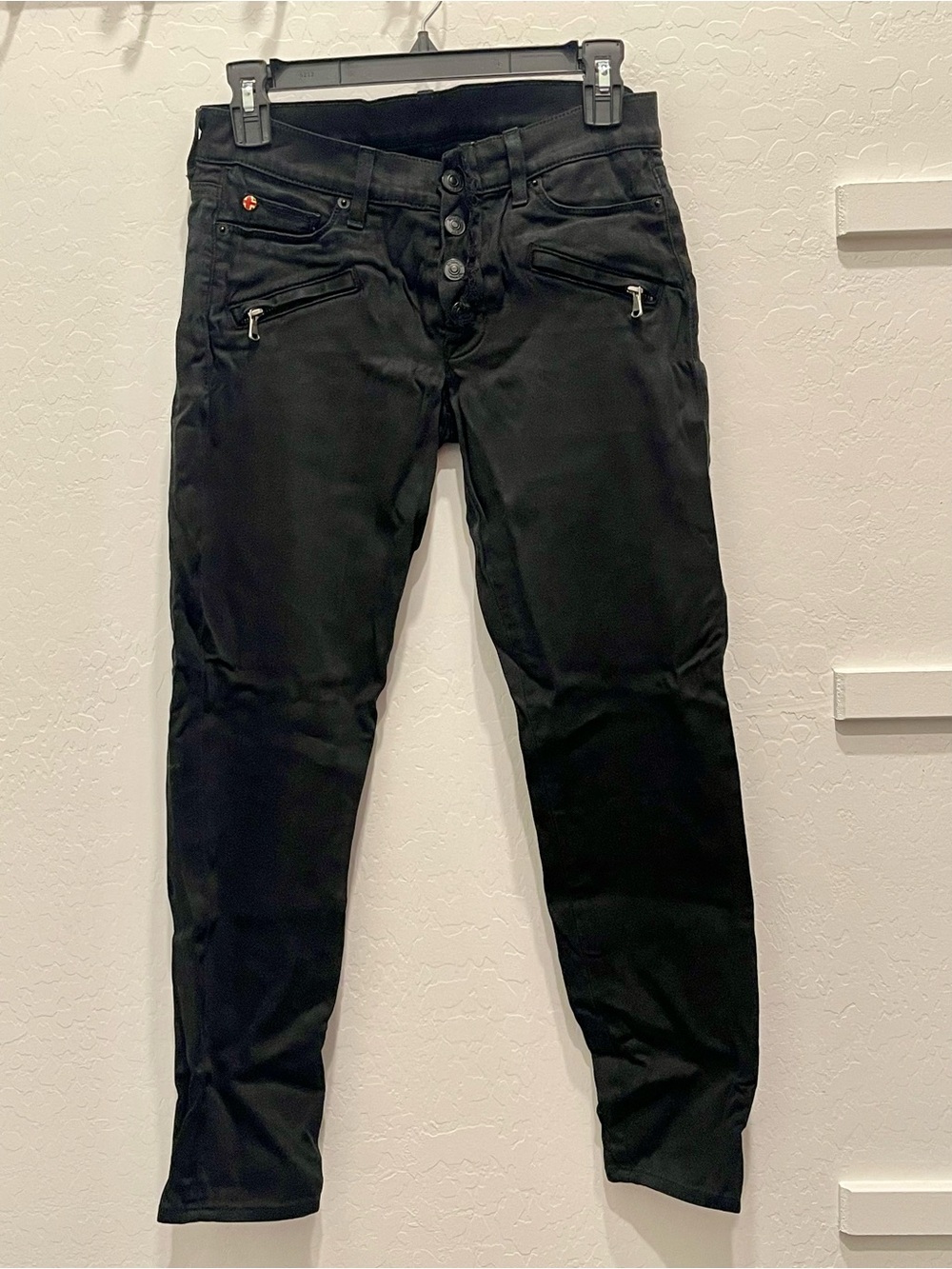 Hudson Jeans Women's Black Skinny Button-Fly Jeans
